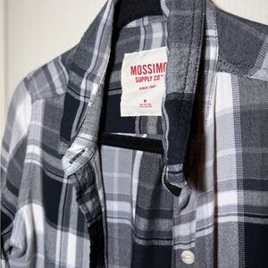 Mossimo Supply Co. Black and Gray Plaid flannel